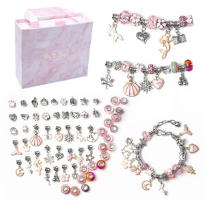 DIY Charm Bracelet Beads Jewellery Making Kit for Girls