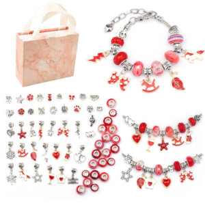 DIY Charm Bracelet Beads Jewellery Making Kit for Girls