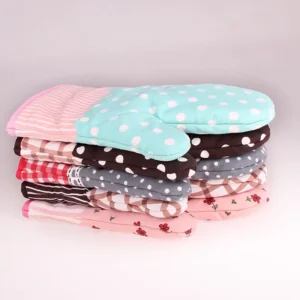 Alternative view of Pair of Potholders & Oven Gloves mitts Heat Resistant