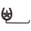 Cast Iron Rustic Toilet Roll Holder, Horseshoe - Image 2