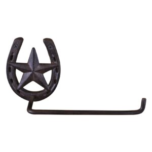 Alternative view of Cast Iron Rustic Toilet Roll Holder, Horseshoe