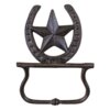 Cast Iron Rustic Towel Holder, Horseshoe - Image 2