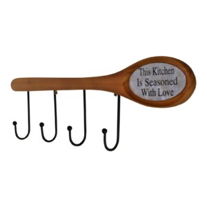 Alternative view of 26cm Wooden Spoon W/Hooks