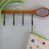 26cm Wooden Spoon W/Hooks - Image 3