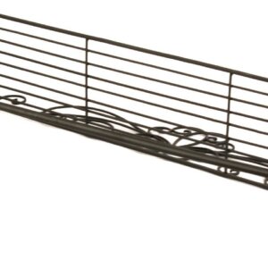 Alternative view of Black Scroll Towel Rail And Shelf