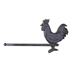 Alternative view of Cast Iron Rustic Toilet Roll Holder, Chicken