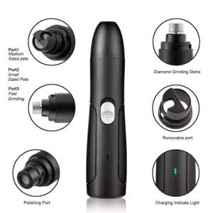 Electric Dog Nail Grinders Trimmer USB Rechargeable