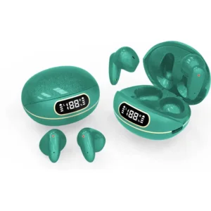 Alternative view of TWS X-55 Bluetooth Mini Earphones Wireless LED Display Noise Cancelling with Microphone