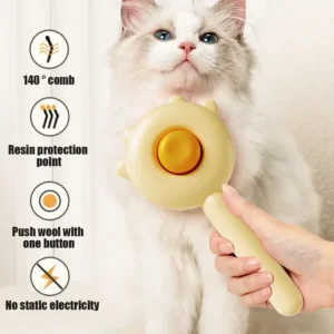 Cat Hair Removal Brush Self leaning Slicker Brush