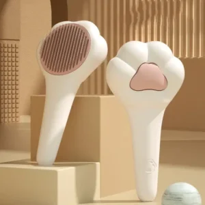 Alternative view of Cat Grooming Brush Cat Shedding Self Cleaning Slicker Brush with Massage Teeth Pet Grooming