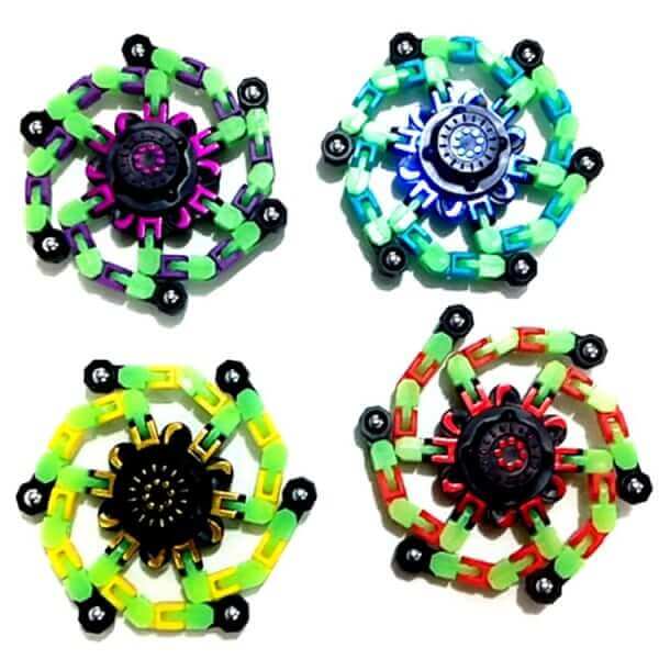 4 pieces Transformable Fidget Spinners Rotating Spinning Top