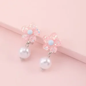 Alternative view of Cute Cartoon Earrings Resin Cat Rabbit Children Earring DIY No Ear Holes Clip On Earrings