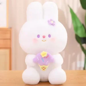 Cute Rabbit Plush Toy Long Ear Bunny Plushie Stuffed