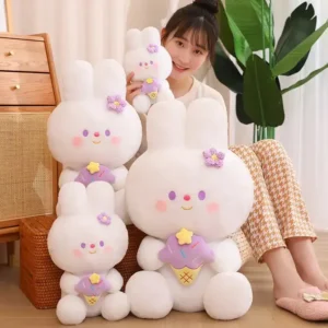 Alternative view of Cute Rabbit Plush Toy Long Ear Bunny Plushie Stuffed Birthday Christmas Gift