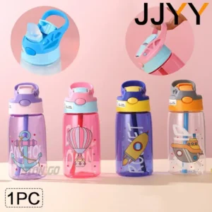 480ml Sippy Cup Water Bottle Cartoon design with Straw