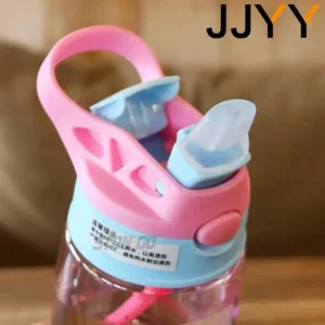 Alternative view of 480ml Kids Sippy Cup Water Bottles Creative Cartoon Feeding with Straws and Lids Spill Proof Portable Toddlers Drinkware