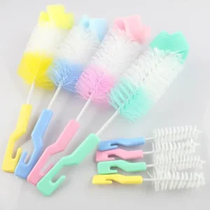 Baby Bottle Brush Sponge Cleaner With Pacifier Brush