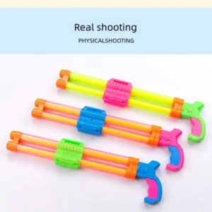 Children's Double Tube Pull-out Drifting Water Gun Toy