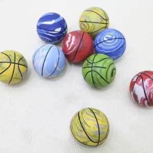 Alternative view of Elastic mini rubber small basketball decompression hollow elastic ball children's toy