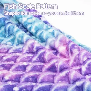 Alternative view of Flannel Mermaid Blanket Sleeping Blanket Sleeping Bag Children & Adults