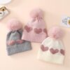 Baby Beanie Newborn Winter Hat Soft Thick
Knit Pompom Elastic Warm Beanies Baby Infant Beanie Cap for 0-12 Months 2024 - Image 2