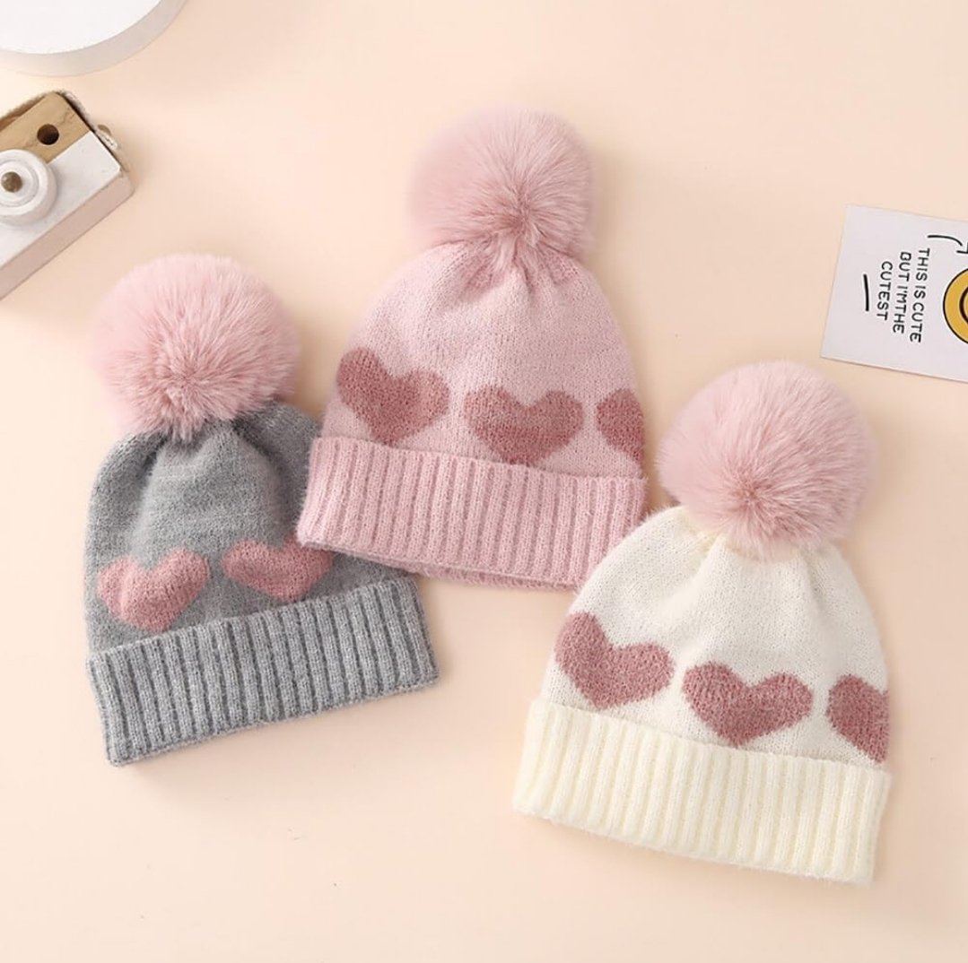 Baby Beanie Newborn Winter Hat Soft Thick
Knit Pompom Elastic Warm Beanies Baby Infant Beanie Cap for 0-12 Months 2024 - Image 2
