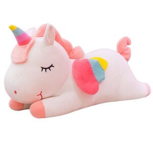 28 cm Baby Unicorn Plush Toy – Soft, Kawaii Pink & White Stuffed Unicorn for Girls – Perfect Birthday & Christmas Gift