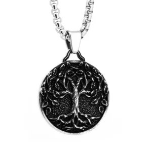 Celtic Tree of Life Pendant Necklace 316L Stainless Steel | Choice of Chains