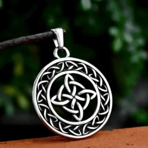 316L Stainless Steel Celtic North Star Pendant | Viking Amulet Norse Talisman in Gift Box