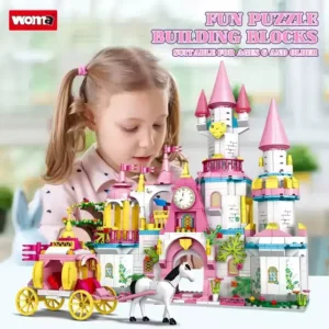 Alternative view of Princess Castle Building Blocks Set for Girls – DIY Puzzle Assembly Brick Model Toy