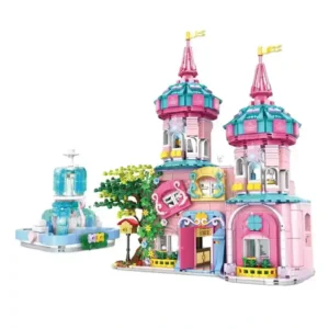 Castle Building Blocks Set for Girls DIY Puzzle Assembly Small Brick Set