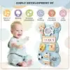 Montessori Bear Busy Wooden Board Sensory Game Activity Learning