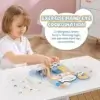 Montessori Bear Busy Wooden Board Sensory Game Activity Learning