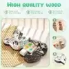Panda Sensory Board – Wooden Montessori Activity Toy