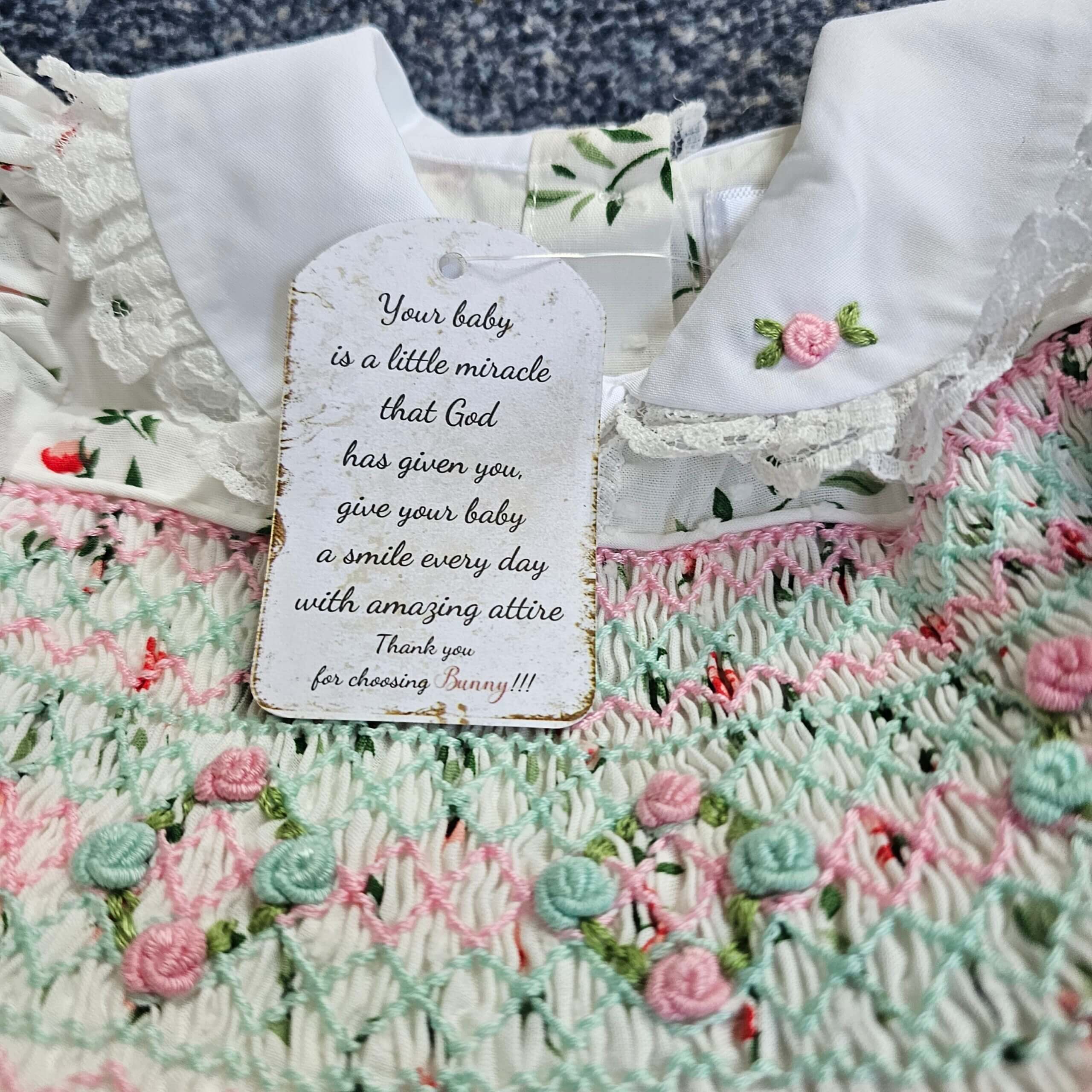 Girls Smocked Floral Dresses