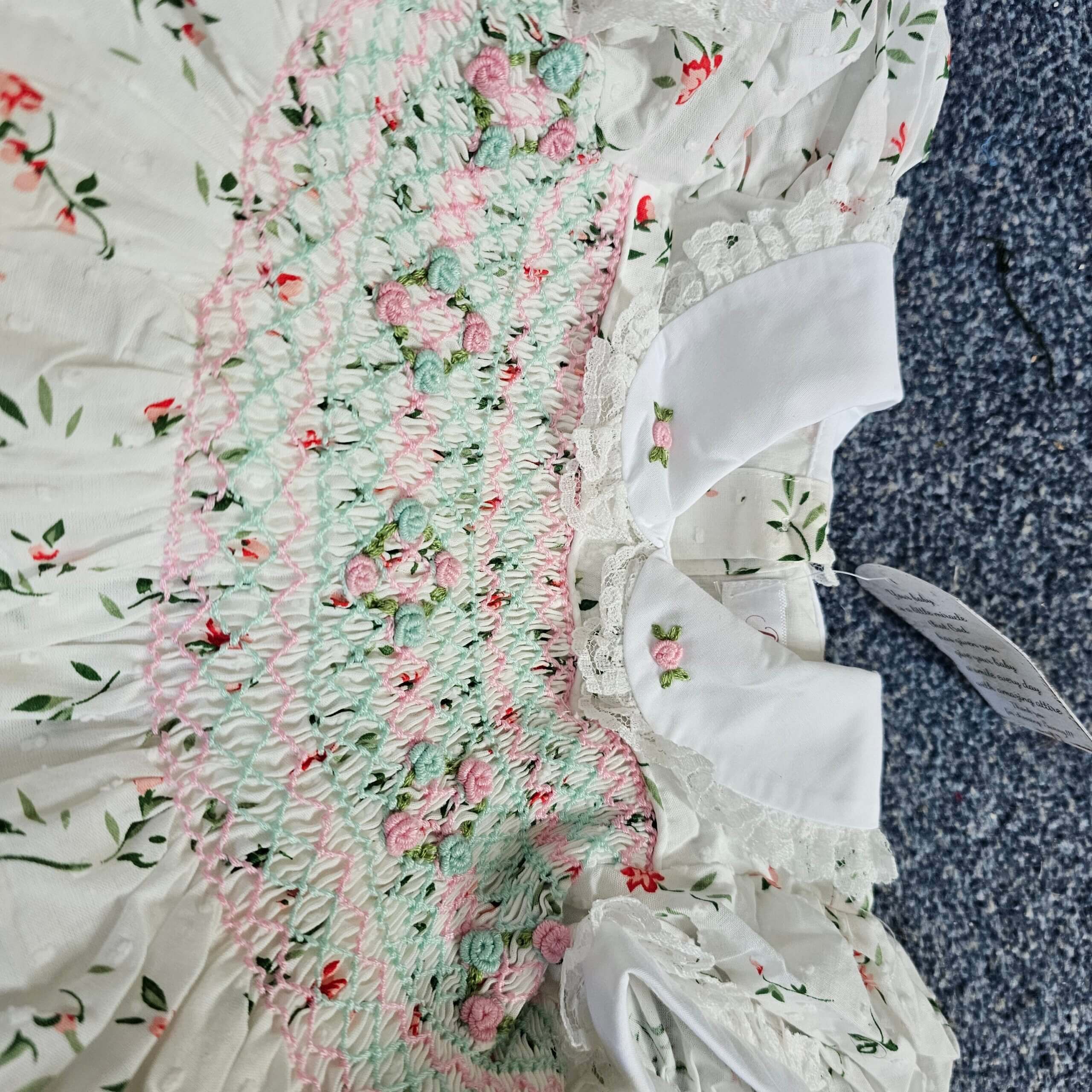 Girls Smocked Floral Dresses