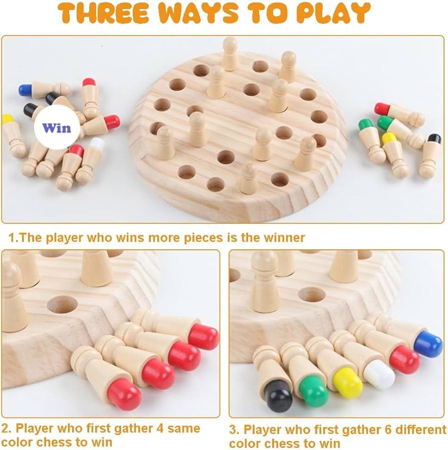 Wooden Memory Match Stick-Sensory Activity Toys - Image 6
