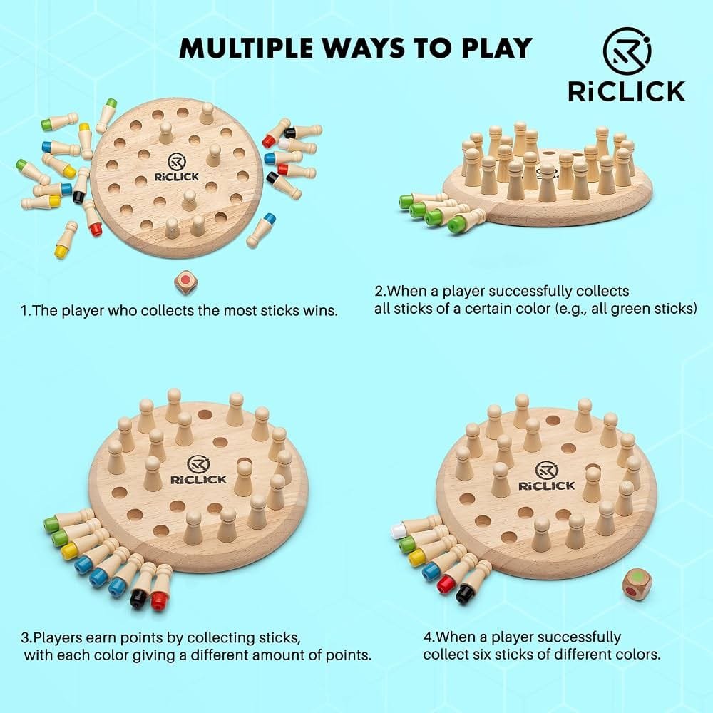 Wooden Memory Match Stick-Sensory Activity Toys - Image 11