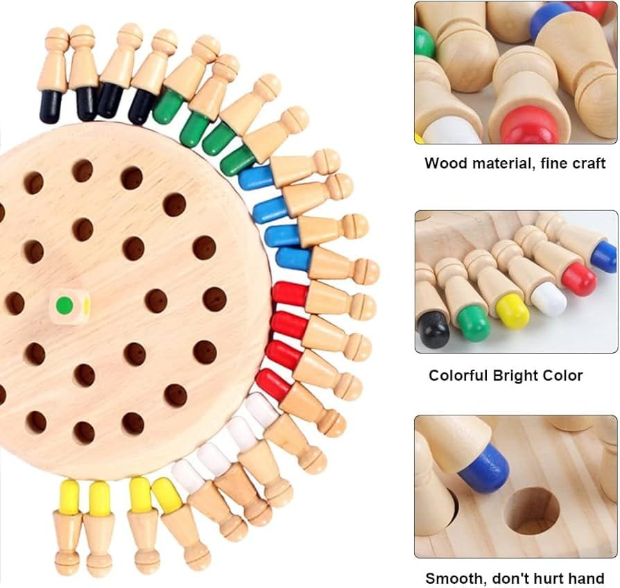 Wooden Memory Match Stick-Sensory Activity Toys - Image 9