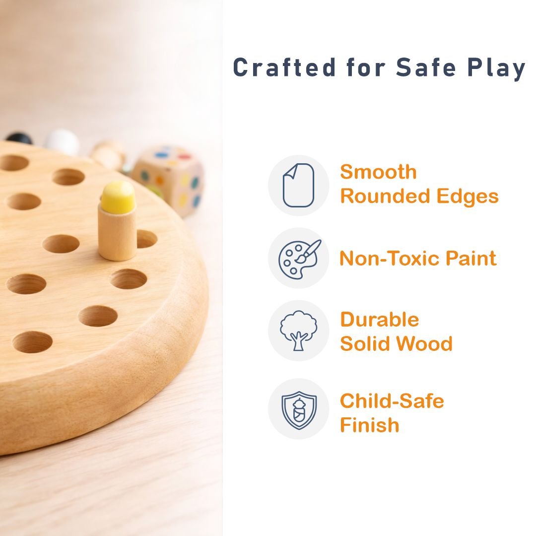 Wooden Memory Match Stick-Sensory Activity Toys - Image 3