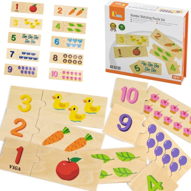 Number Matching Puzzle Set - 18 months +
