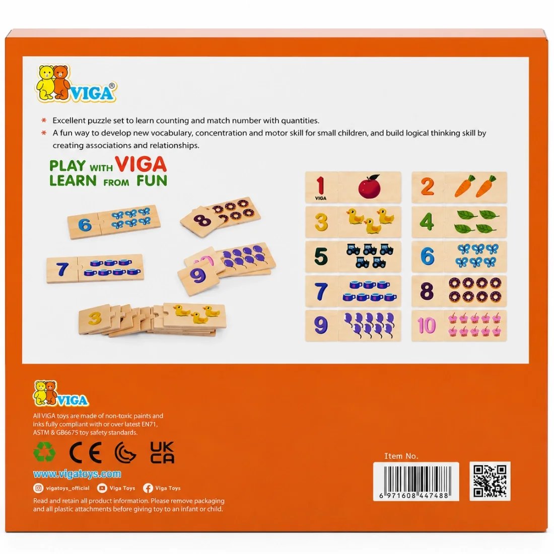 Number Matching Puzzle Set - 18 months + - Image 6